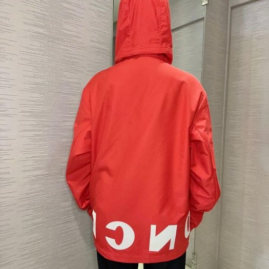 💎Han's house精品服飾💎moncler 防水 尼龍 風衣 連帽 外套 紅-2