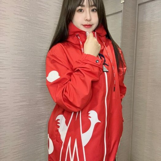 💎Han's house精品服飾💎moncler 防水 尼龍 風衣 連帽 外套 紅-3