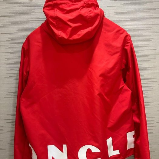 💎Han's house精品服飾💎moncler 防水 尼龍 風衣 連帽 外套 紅-8