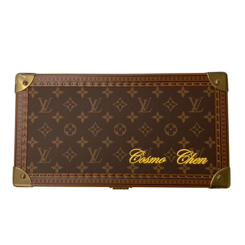 LOUIS VUITTON 路易威登 M47641 COFFRET 8 MONTRES 腕錶箱 棕色 PVC帆布 金釦-0