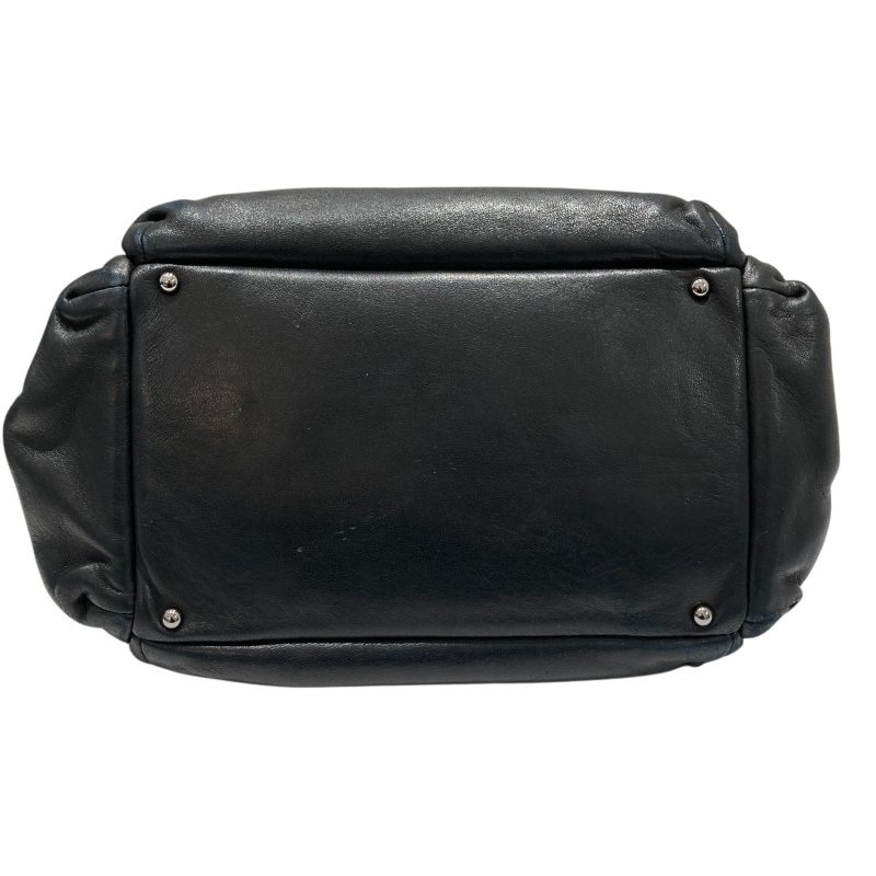 CHANEL 香奈兒 A24781 LAX ACCORDION BAG 肩背包 小羊皮 黑色 銀釦-5