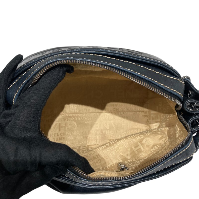 CHANEL 香奈兒 A24781 LAX ACCORDION BAG 肩背包 小羊皮 黑色 銀釦-11
