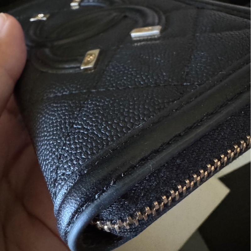 全新全配 Chanel Vanity雙C拉鏈中夾-2