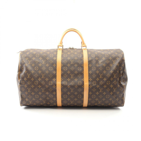 路易威登 Keepall 60 旅行手提包 M41422 Monogram 皮革 棕色 二手