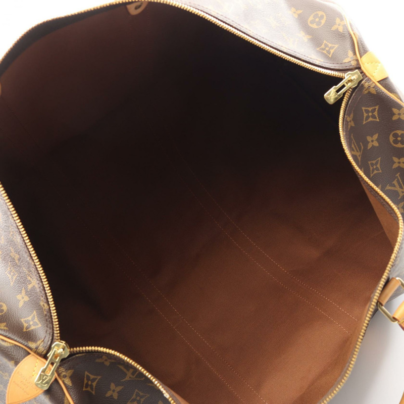 路易威登 Keepall 60 旅行手提包 M41422 Monogram 皮革 棕色 二手-2