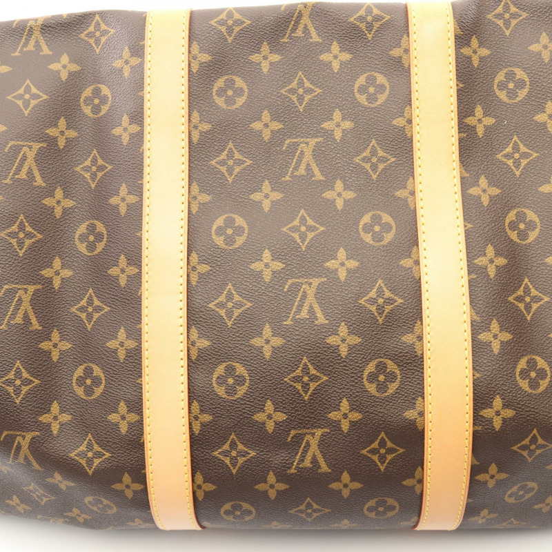 路易威登 Keepall 60 旅行手提包 M41422 Monogram 皮革 棕色 二手-6