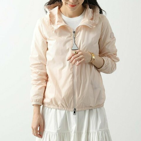 💎Han's house精品服飾💎moncler 荷葉領 尼龍 風衣 連帽 外套 現貨 女0號