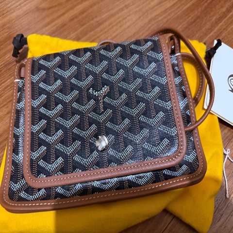 Goyard 黑棕 信封包 肩背包