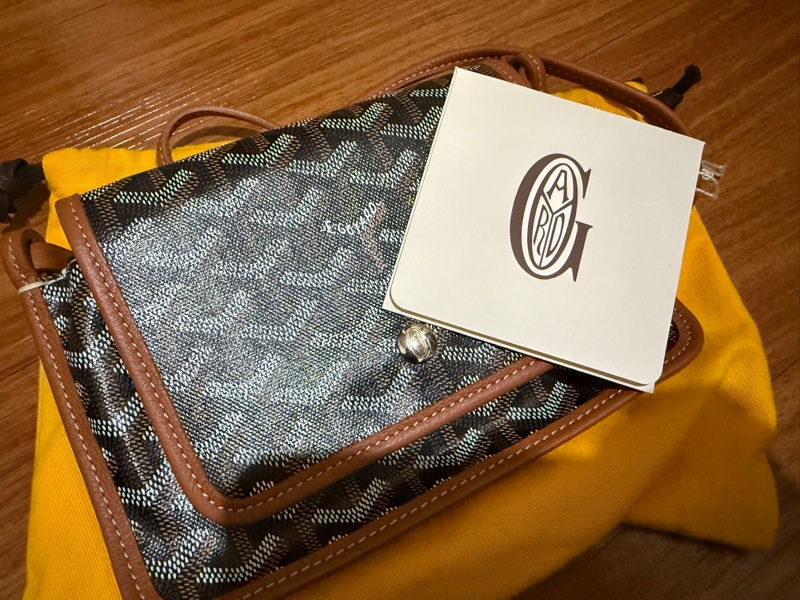 Goyard 黑棕 信封包 肩背包-5