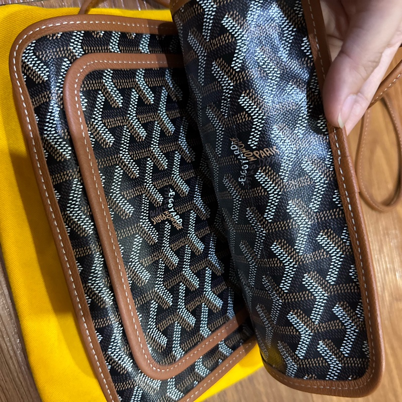Goyard 黑棕 信封包 肩背包-10