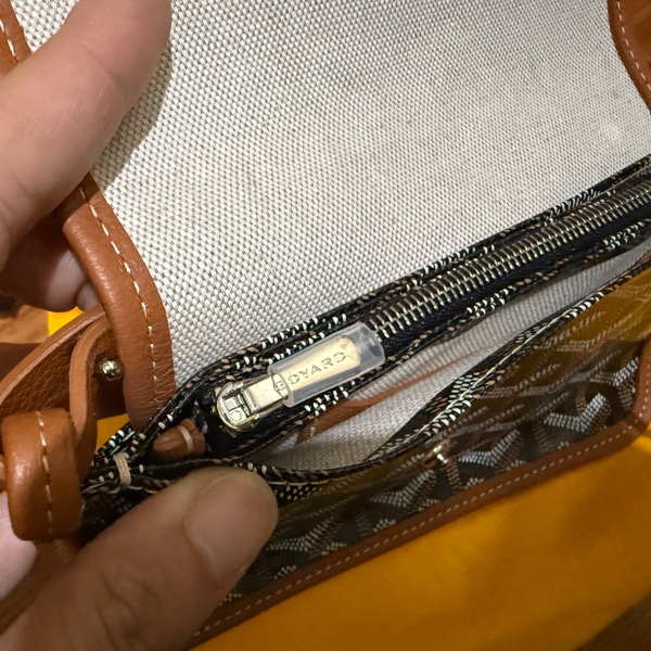 Goyard 黑棕 信封包 肩背包-12
