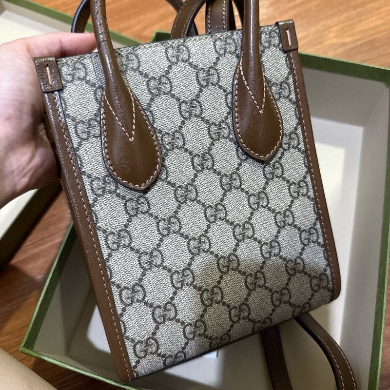 Gucci 古馳經典老花兩用琴譜包/手提/斜背-1