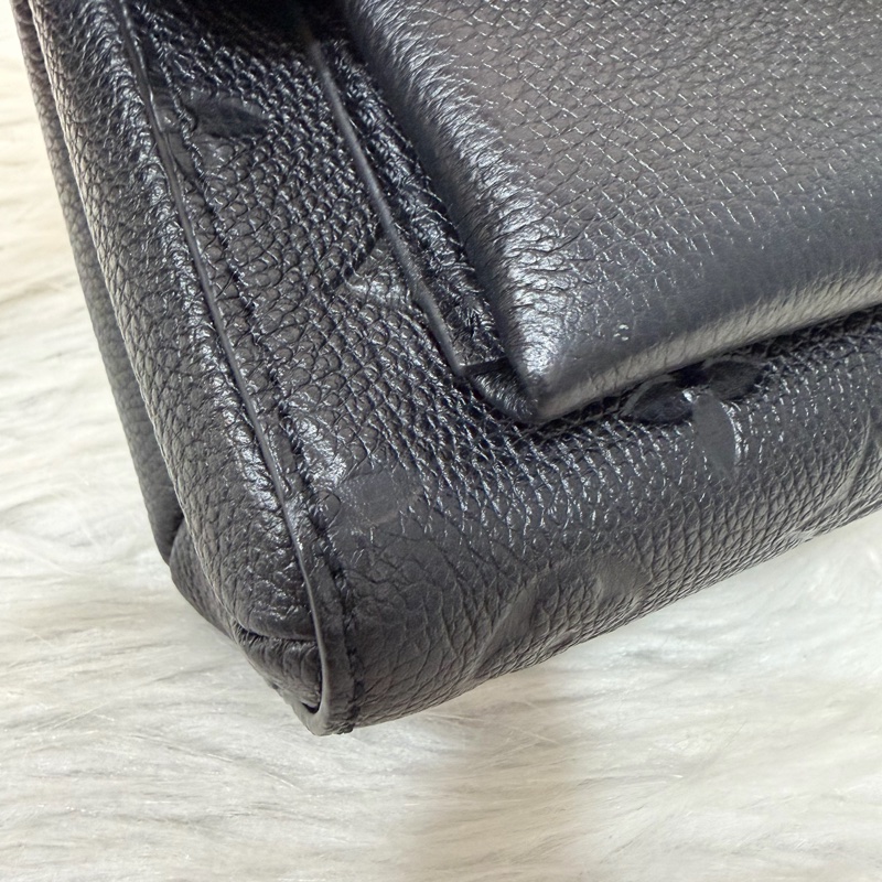 LV M44550 黑皮 壓紋 金釦 Vavin BB 肩背包 斜背包-5