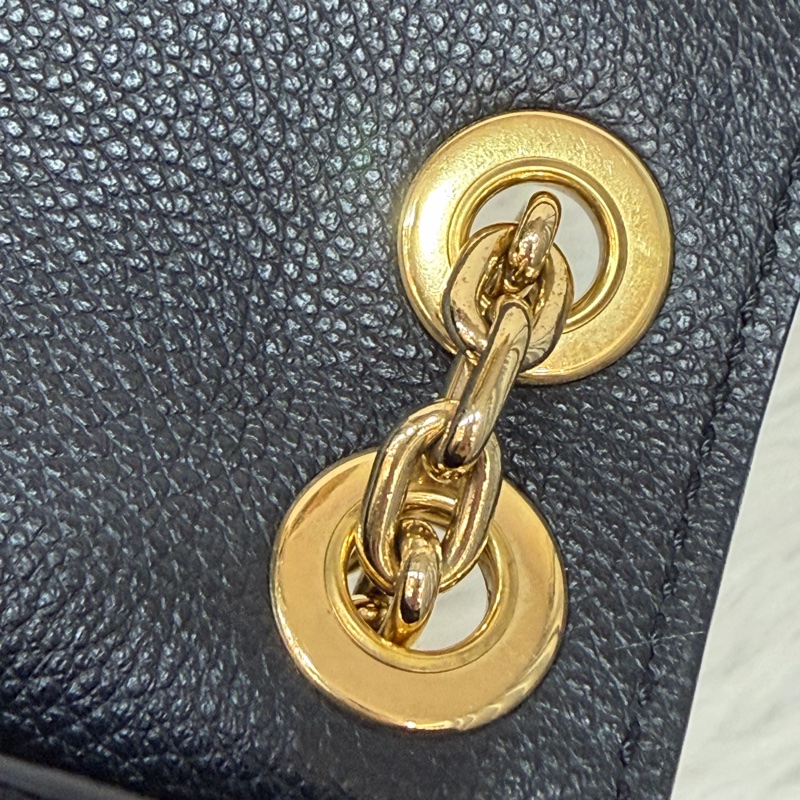 LV M44550 黑皮 壓紋 金釦 Vavin BB 肩背包 斜背包-25