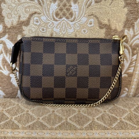 LV 咖格金釦Mini麻將包N58009