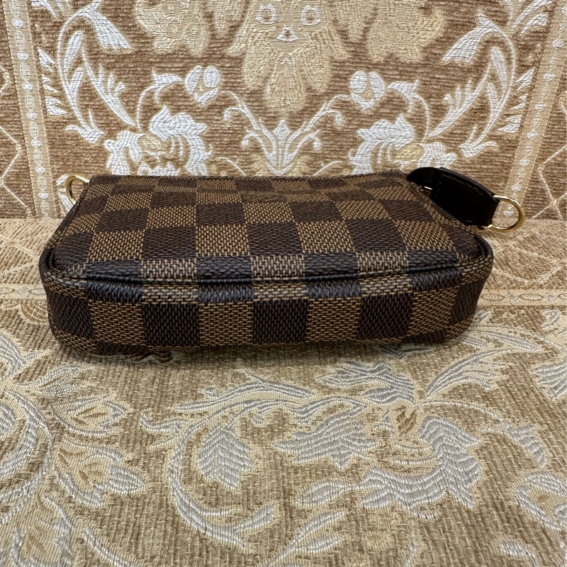 LV 咖格金釦Mini麻將包N58009-2
