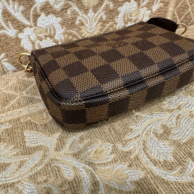 LV 咖格金釦Mini麻將包N58009-3