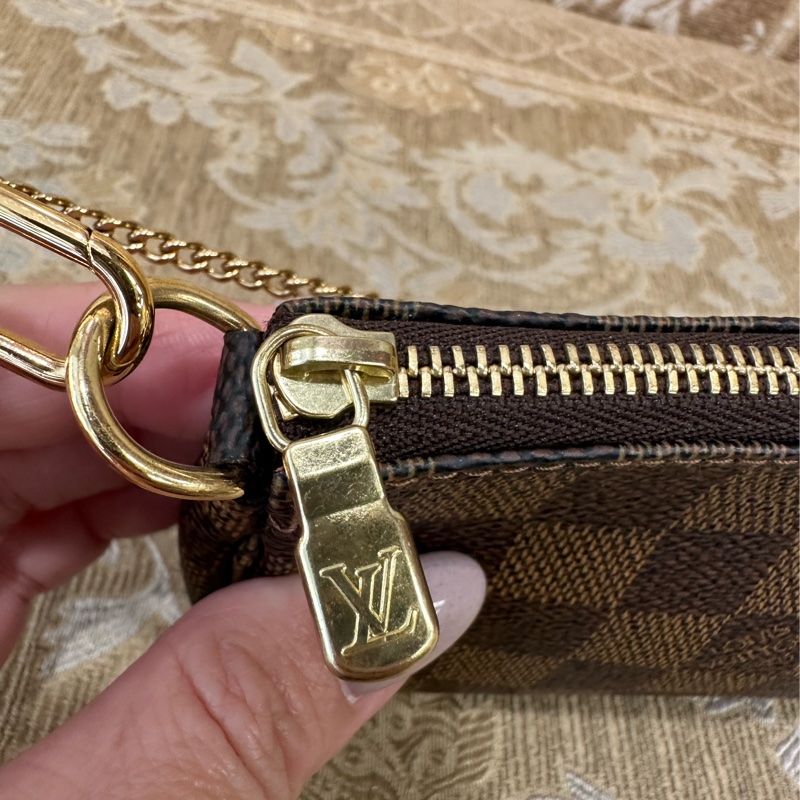 LV 咖格金釦Mini麻將包N58009-8