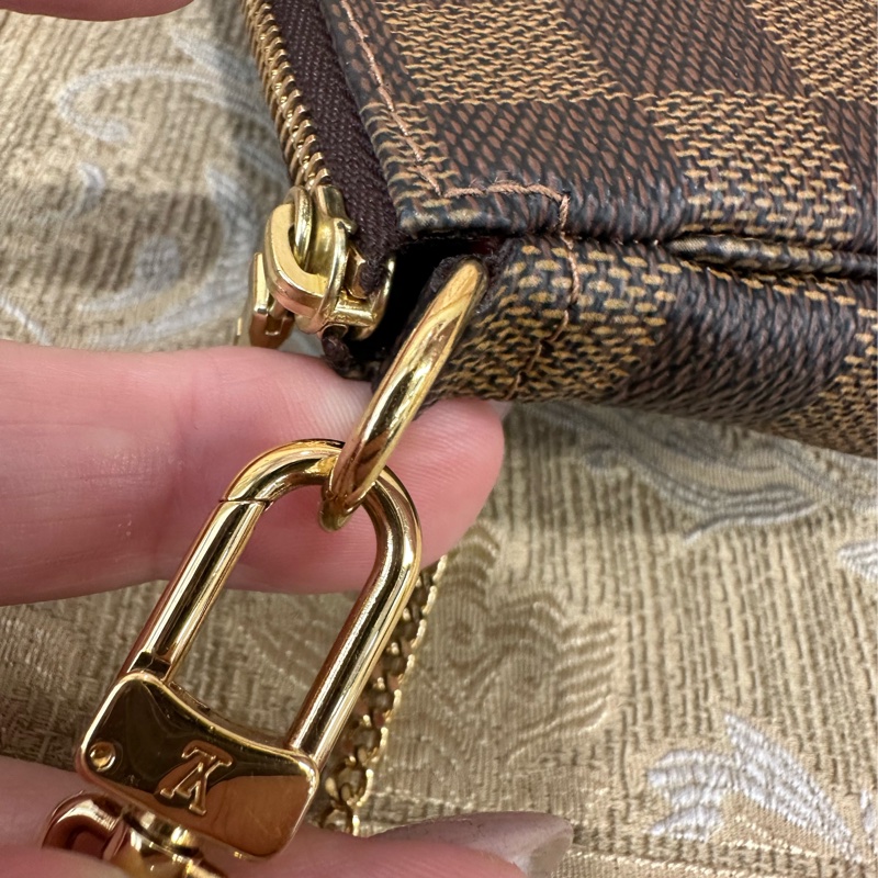 LV 咖格金釦Mini麻將包N58009-9