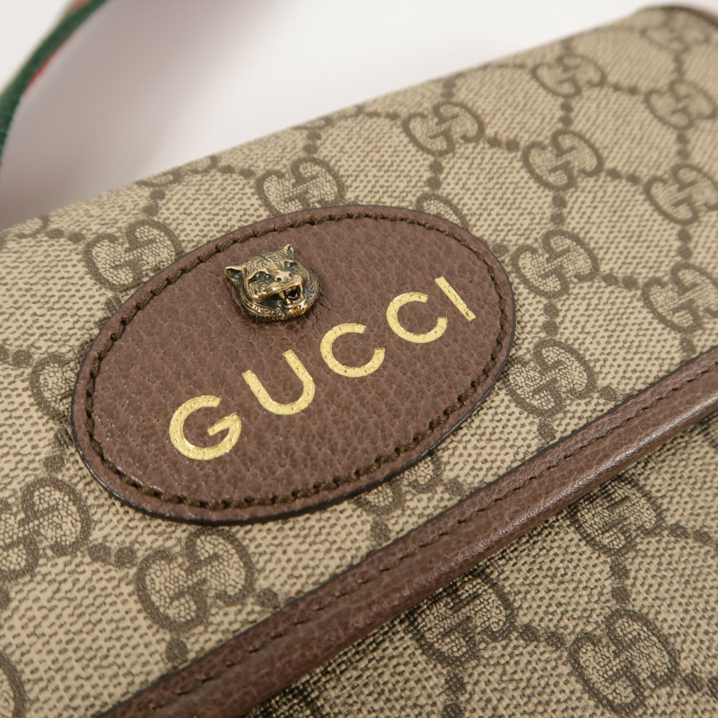 GUCCI 塗層帆布Neo Vintage GG Supreme Belt Bag腰包-5