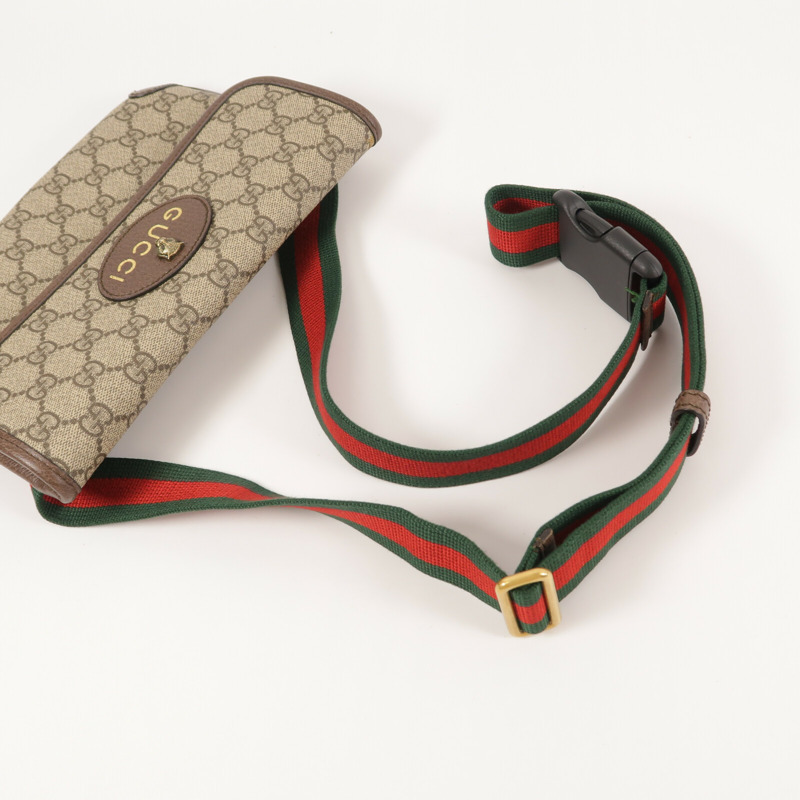 GUCCI 塗層帆布Neo Vintage GG Supreme Belt Bag腰包-12