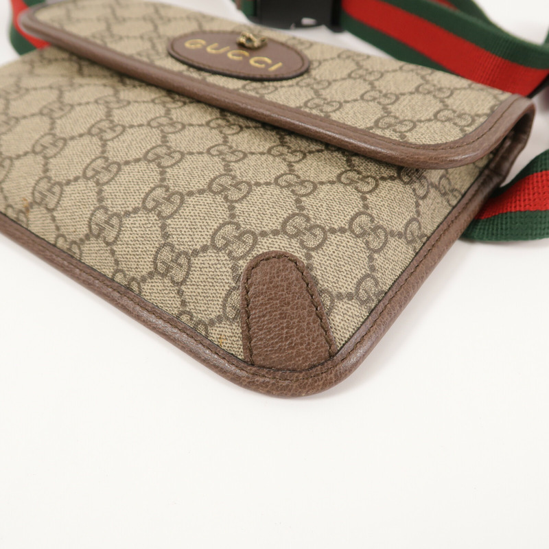GUCCI 塗層帆布Neo Vintage GG Supreme Belt Bag腰包-14