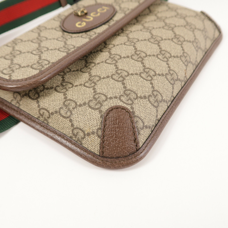 GUCCI 塗層帆布Neo Vintage GG Supreme Belt Bag腰包-15