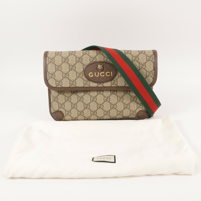 GUCCI 塗層帆布Neo Vintage GG Supreme Belt Bag腰包-18
