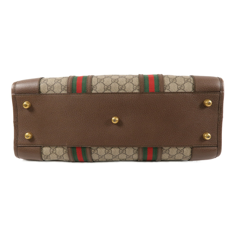 GUCCI 塗層帆布GG Supreme Duffle Bag手挽肩背兩用袋-3