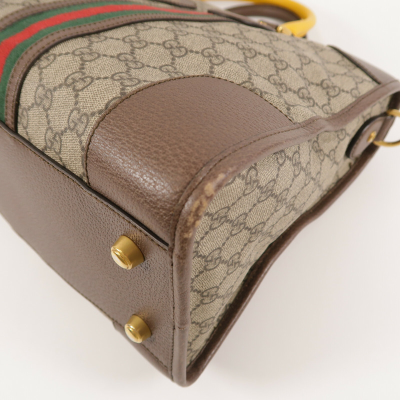 GUCCI 塗層帆布GG Supreme Duffle Bag手挽肩背兩用袋-14