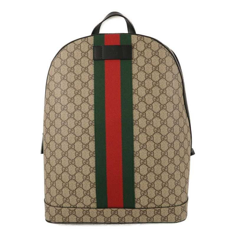 GUCCI 塗層帆布GG Supreme Backpack背包-0
