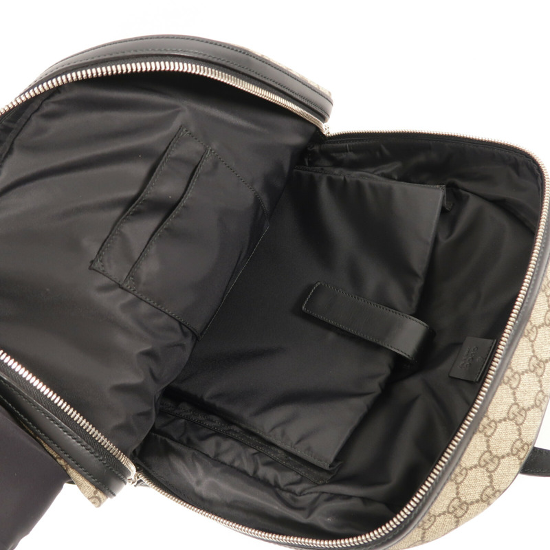 GUCCI 塗層帆布GG Supreme Backpack背包-4