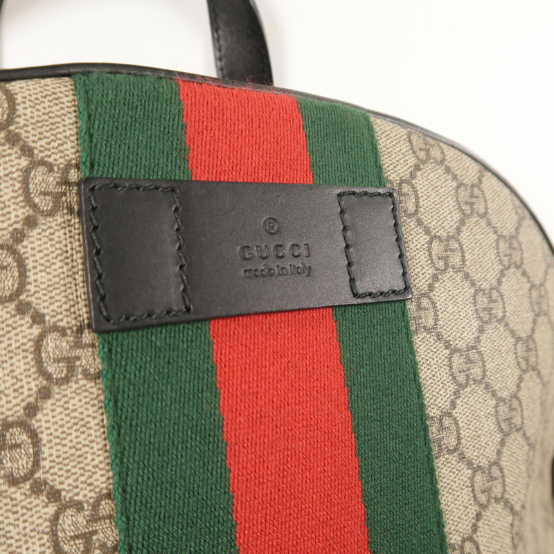 GUCCI 塗層帆布GG Supreme Backpack背包-6