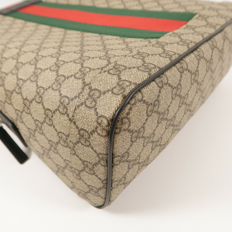 GUCCI 塗層帆布GG Supreme Backpack背包-12
