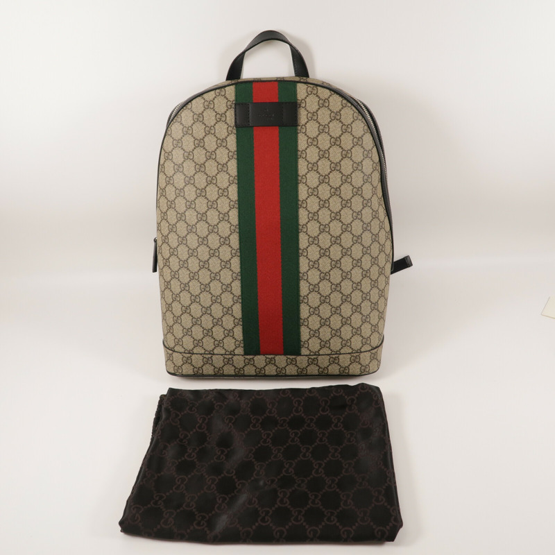 GUCCI 塗層帆布GG Supreme Backpack背包-18