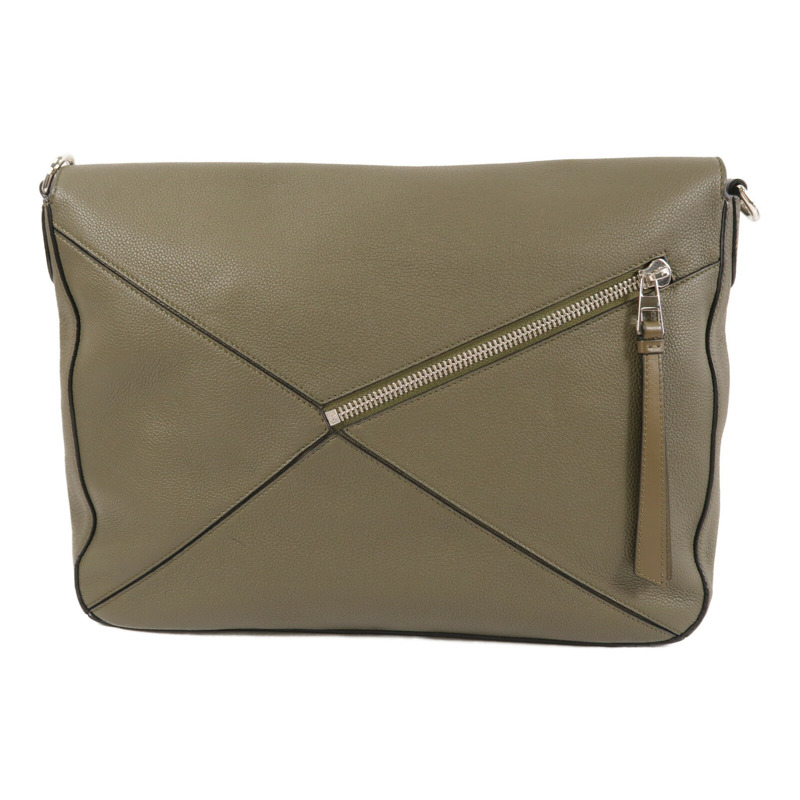 LOEWE 牛皮皮革Puzzle Messenger Bag肩背袋-1