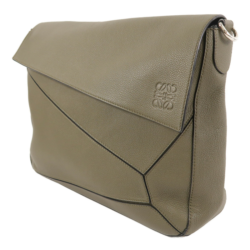 LOEWE 牛皮皮革Puzzle Messenger Bag肩背袋-2