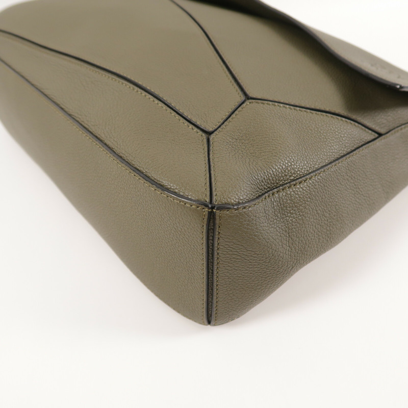 LOEWE 牛皮皮革Puzzle Messenger Bag肩背袋-13