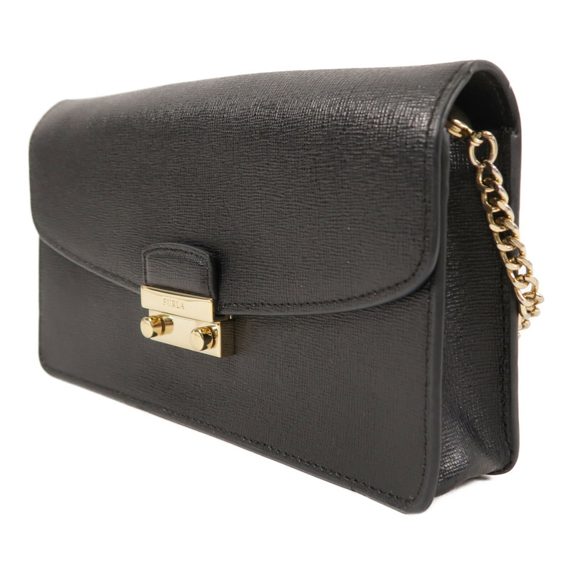 Furla 牛皮皮革Chain Shoulder Bag鏈帶肩背袋-2