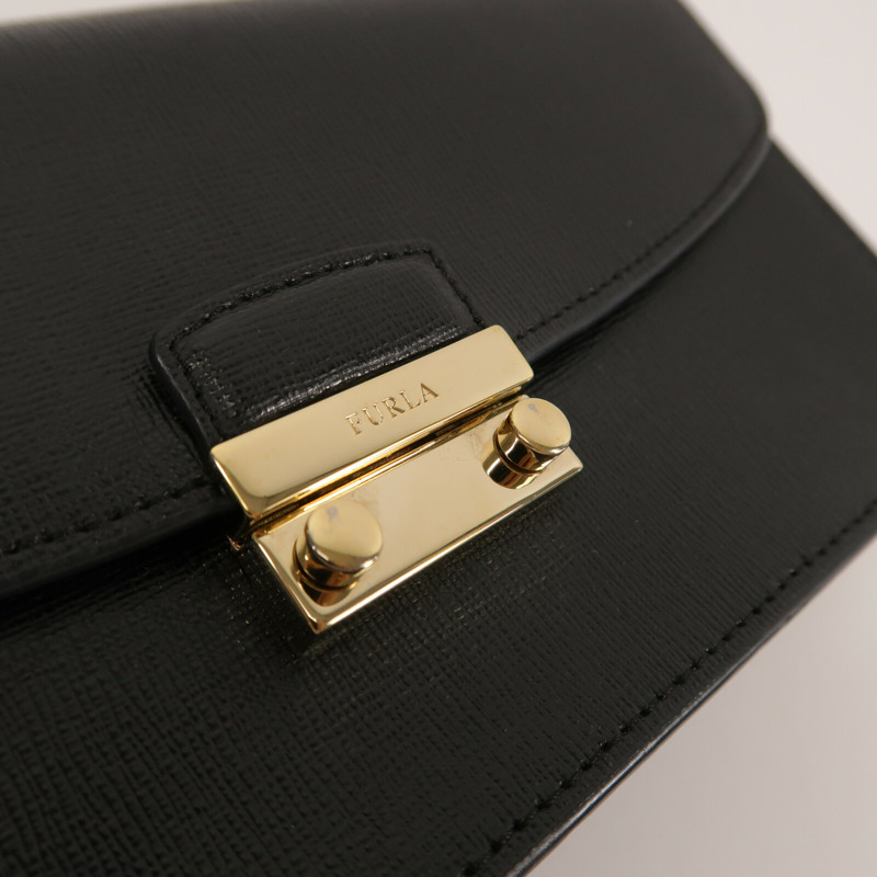 Furla 牛皮皮革Chain Shoulder Bag鏈帶肩背袋-5