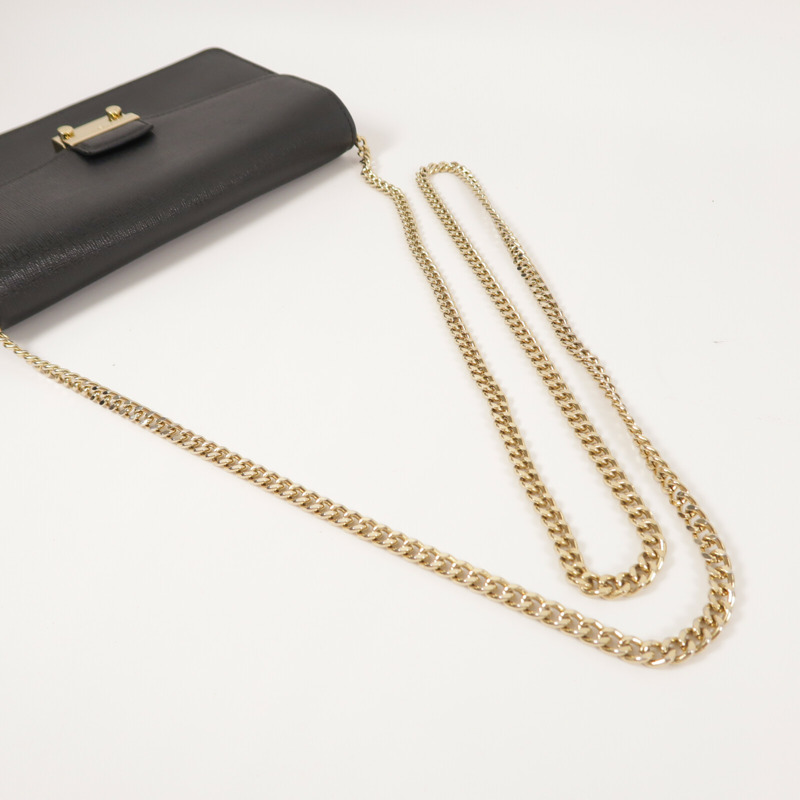 Furla 牛皮皮革Chain Shoulder Bag鏈帶肩背袋-8