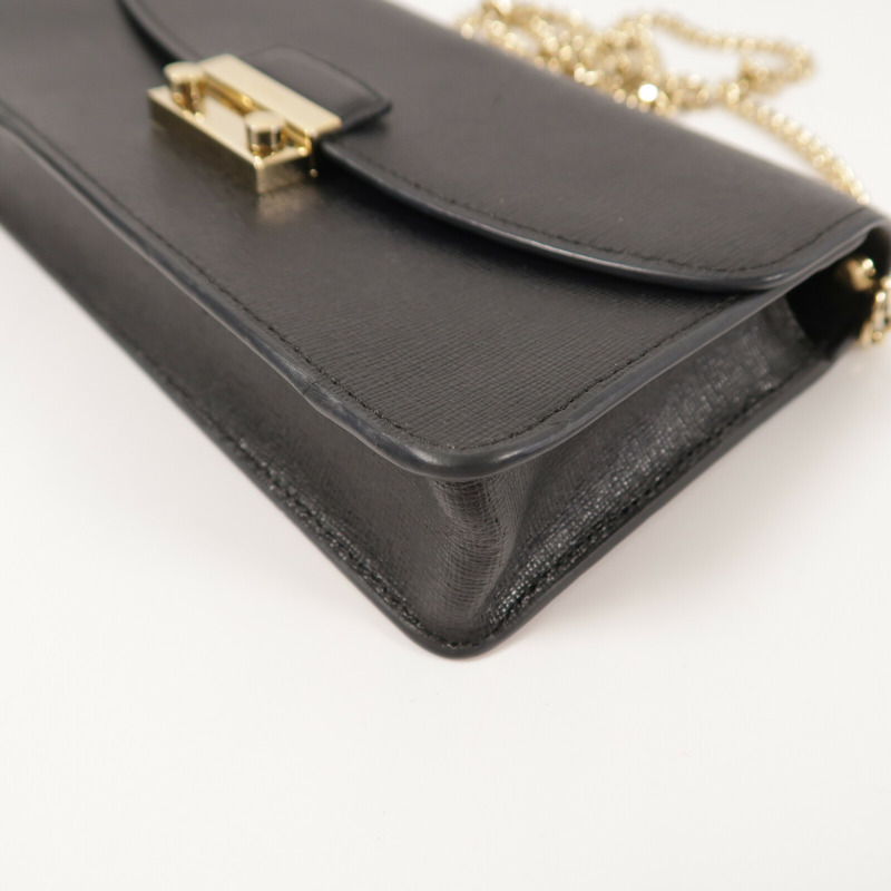 Furla 牛皮皮革Chain Shoulder Bag鏈帶肩背袋-9