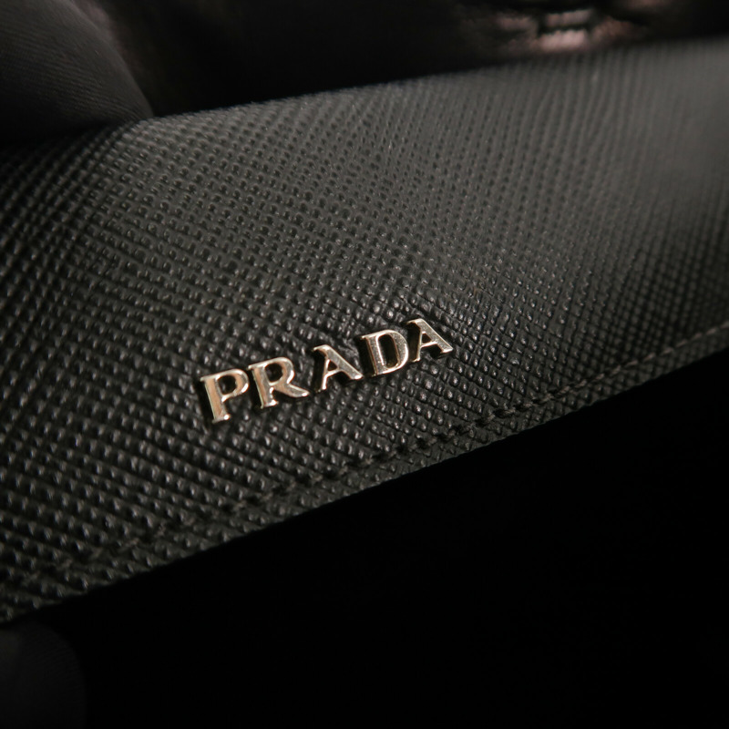 PRADA Saffiano皮革Saffiano Cuir Double Bag手挽袋-5