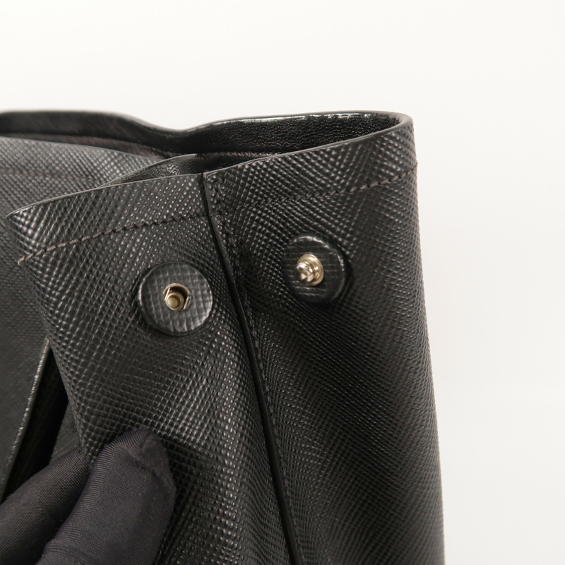 PRADA Saffiano皮革Saffiano Cuir Double Bag手挽袋-10
