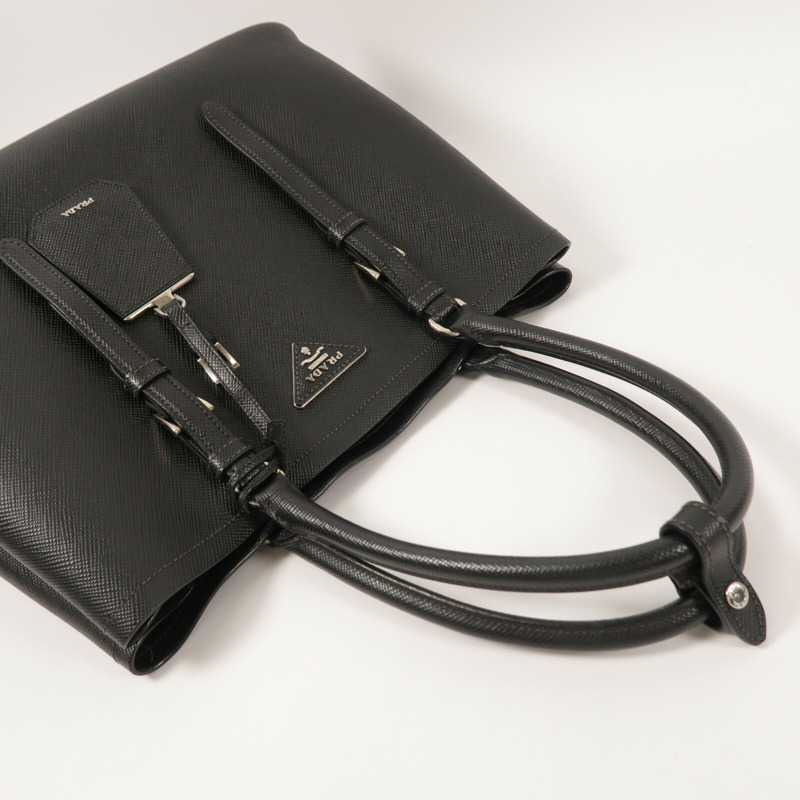 PRADA Saffiano皮革Saffiano Cuir Double Bag手挽袋-11