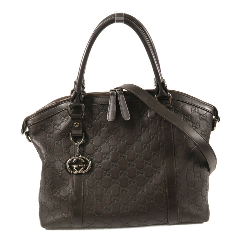 GUCCI 牛皮皮革2 Way Shoulder Bag手挽肩背兩用袋-0