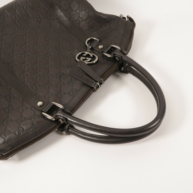 GUCCI 牛皮皮革2 Way Shoulder Bag手挽肩背兩用袋-10