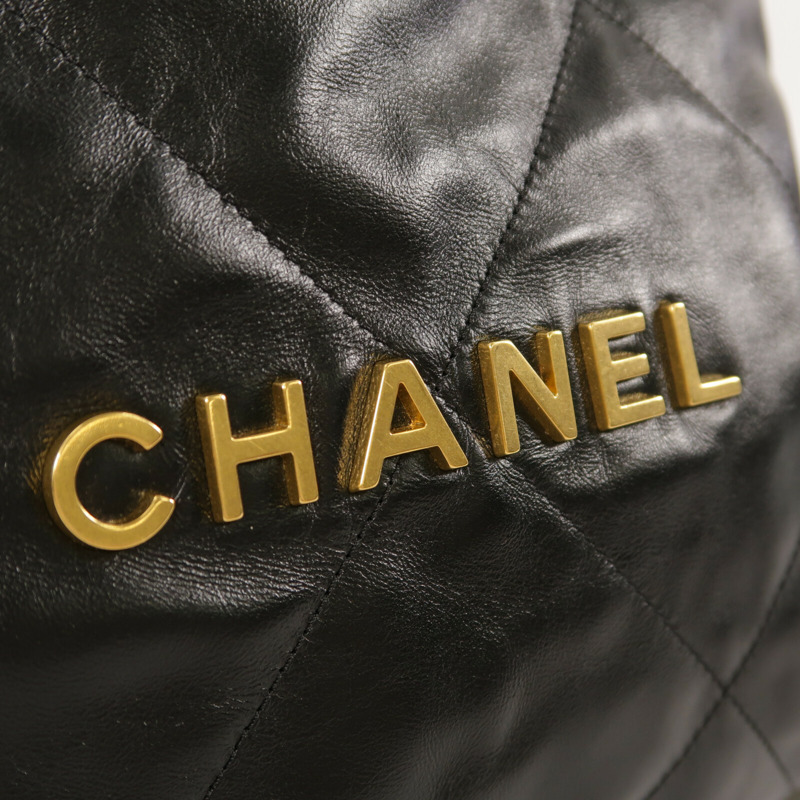 CHANEL 牛皮皮革Chanel 22 Backpack鏈帶背包-5