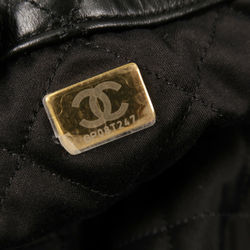 CHANEL 牛皮皮革Chanel 22 Backpack鏈帶背包-8