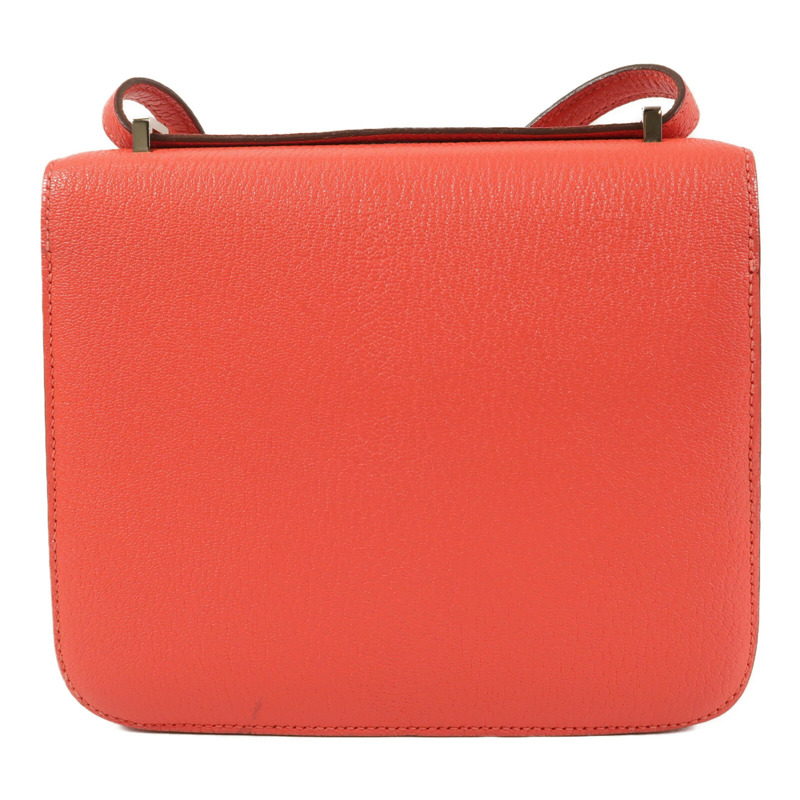 HERMES Chevre皮革Constance Mini肩背袋Rose Jaipur-1